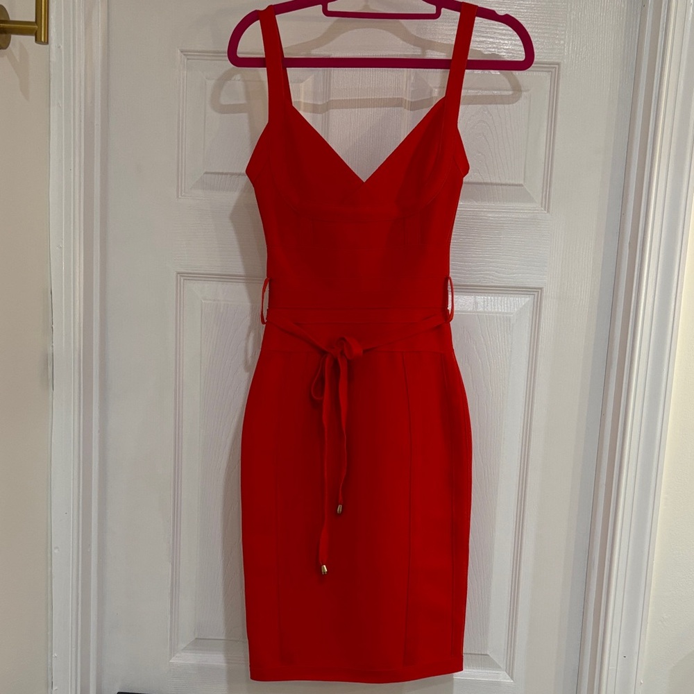 Elegant Holiday Bodycon Red Dress XS never worn!